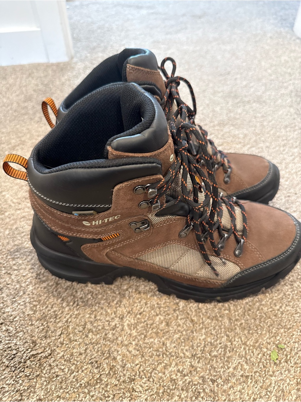 Hi-Tec Brown and Black Men's Trail Hiking Boots